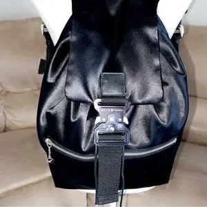 ALYX 1017 Alyx 9SM Studios Og Buckle 2016 Black Cotton Backpack 1017 Alyx 9SM Studios Og Buckle 2016 Black Cotton Backpack  main image 4